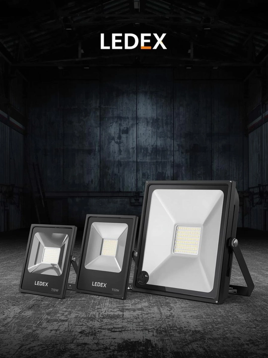 LEDEX LED прожектор IP65 75W / 100W / 200W — Для склада, зала и улицы - 