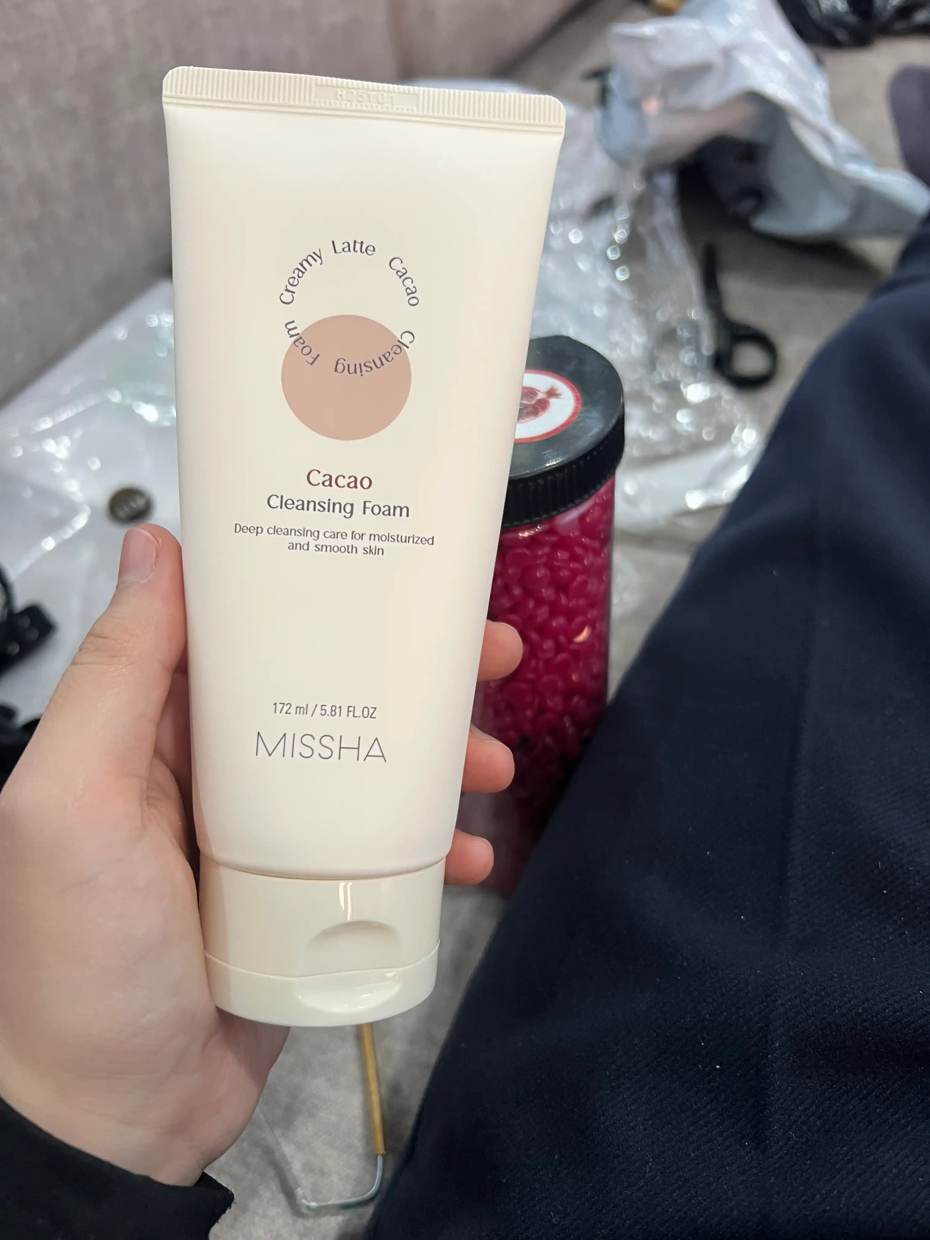 Пенка для умывания MISSHA Creamy Latte очищающая, Какао и мёд, смягчениие кожи, 172 мл