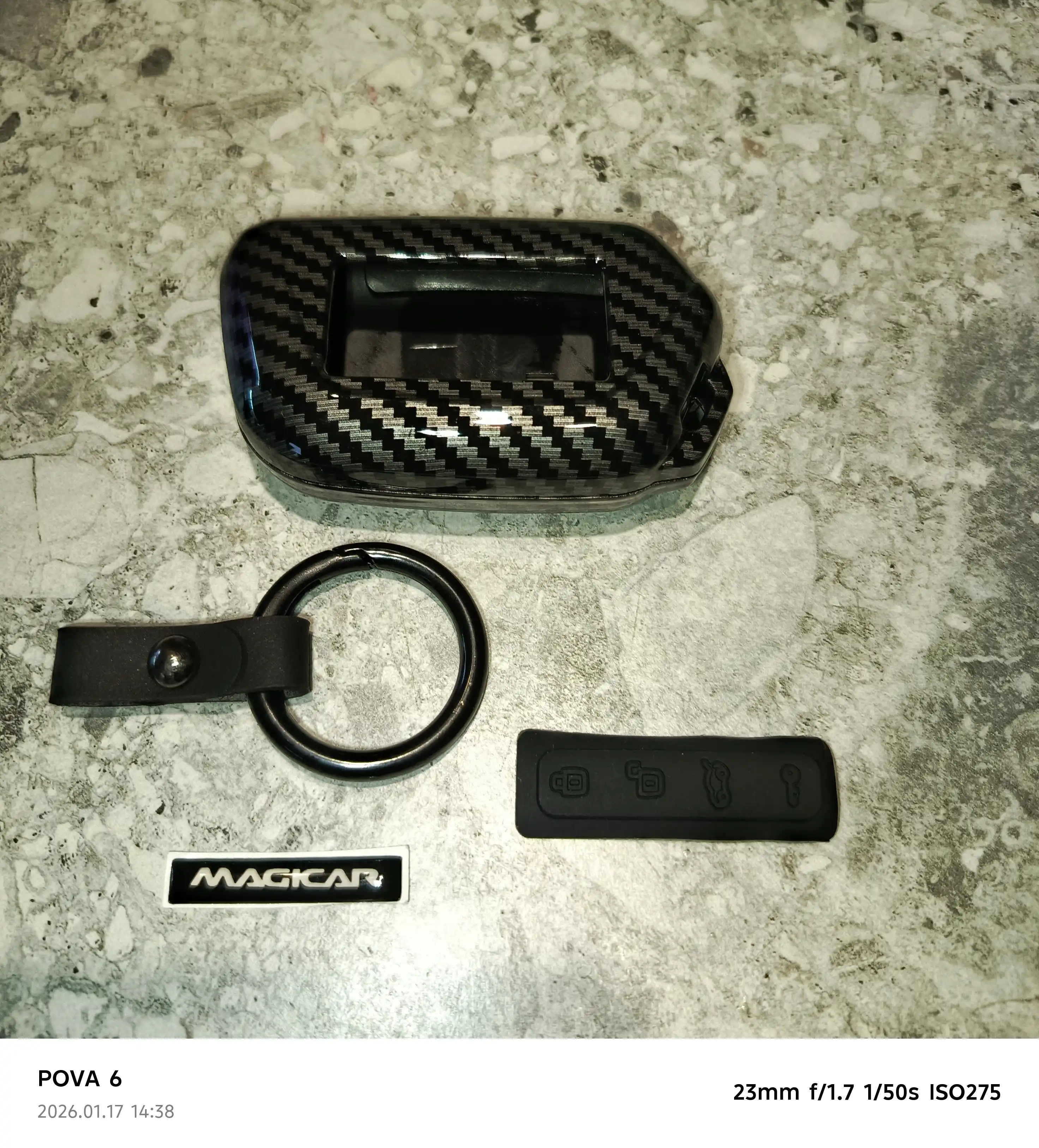 Чехол для автомобильного пульта карбон Magicar 909, 908, 907, 906, 905, 903, 101