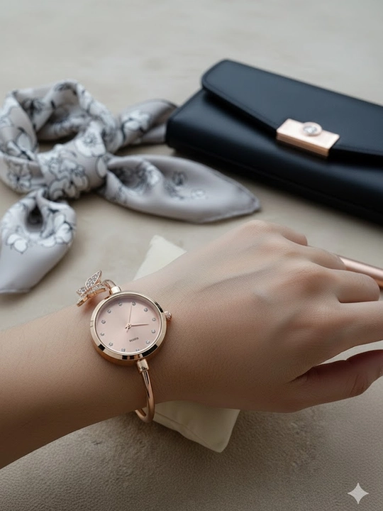 Ayollar uchun Butterfly Bracelet Watch – nafis bilak soati
