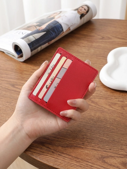 Картхолдер, кошелек, кошелек для карт. Размер 8 см*10 см — ADELFA-CARDHOLDER-КРАСН