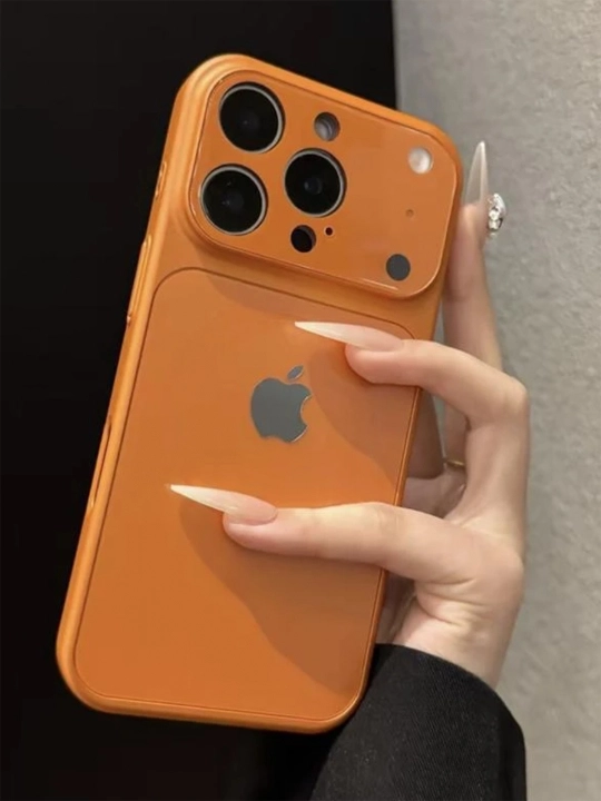 G‘ilof iPhone 13, 14, 15, 16, 17 Pro, Pro Max, rangli, silikon - 