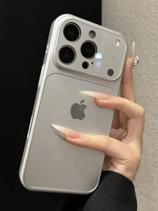 G‘ilof iPhone 13, 14, 15, 16, 17 Pro, Pro Max, rangli, silikon - 