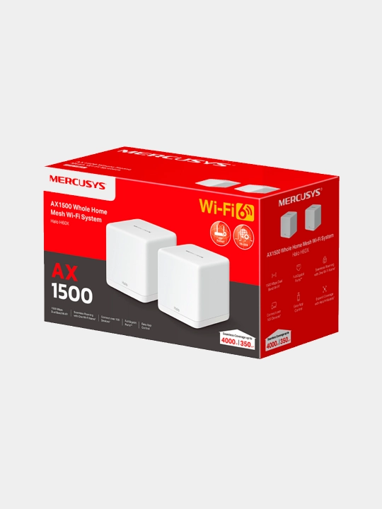 Mercusys Halo H60X – система Mesh Wi-Fi 6 AX1500 для всего дома с 1-2-3 pack 