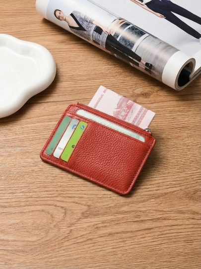 Картхолдер, кошелек, кошелек для карт. Размер 9см*11см — ADELFA-CARDHOLDER2-КРАСН