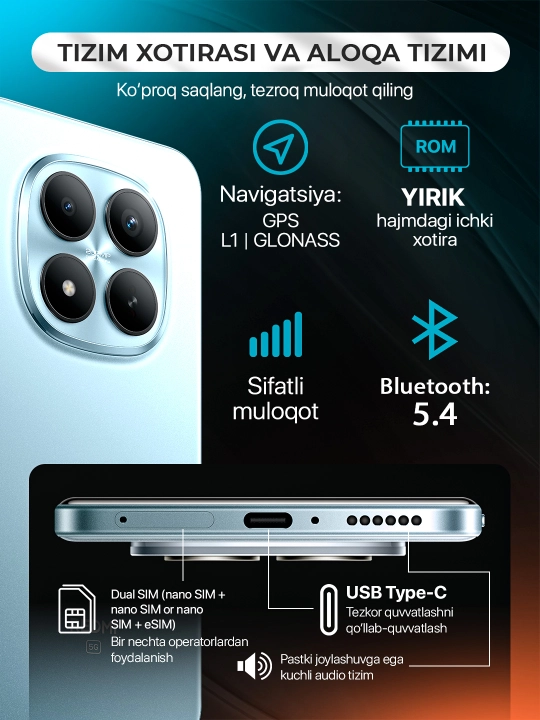Смартфон Xiaomi Redmi Note 15 Pro+ 5G, 200MP 6500mAh 100W