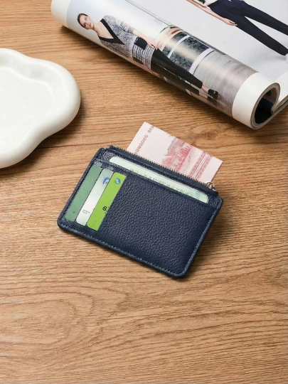 Картхолдер, кошелек, кошелек для карт. Размер 9см*11см — ADELFA-CARDHOLDER2-СИНИЙ
