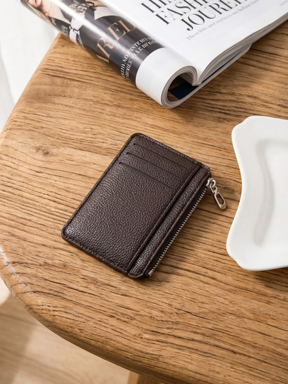Картхолдер, кошелек, кошелек для карт. Размер 9см*11см — ADELFA-CARDHOLDER2-КОРИЧН