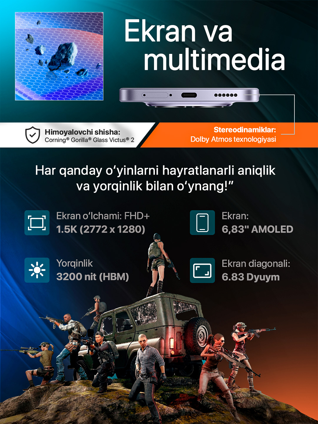 Смартфон Xiaomi Redmi Note 15 Pro 5G, 200 МП, 6.83″ 1.5K AMOLED, 6580 мАч