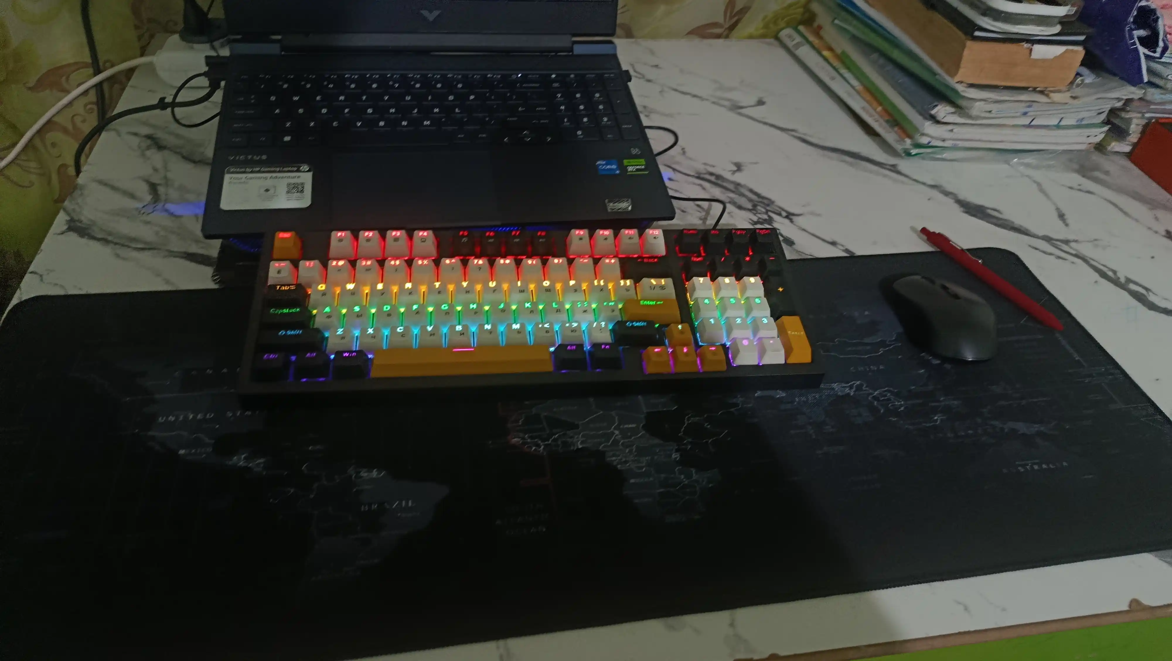 Игровая клавиатура gtx350-с RGB-подсветкой, мембранная, с проводным подключением