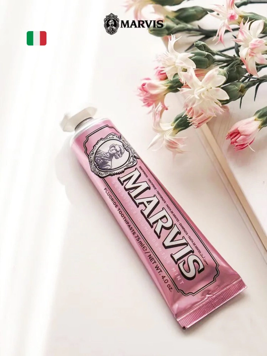 Marvis "Yalpiz Antitabak", "Yalpiz va Yasmin" tish pastasi, 85 ml