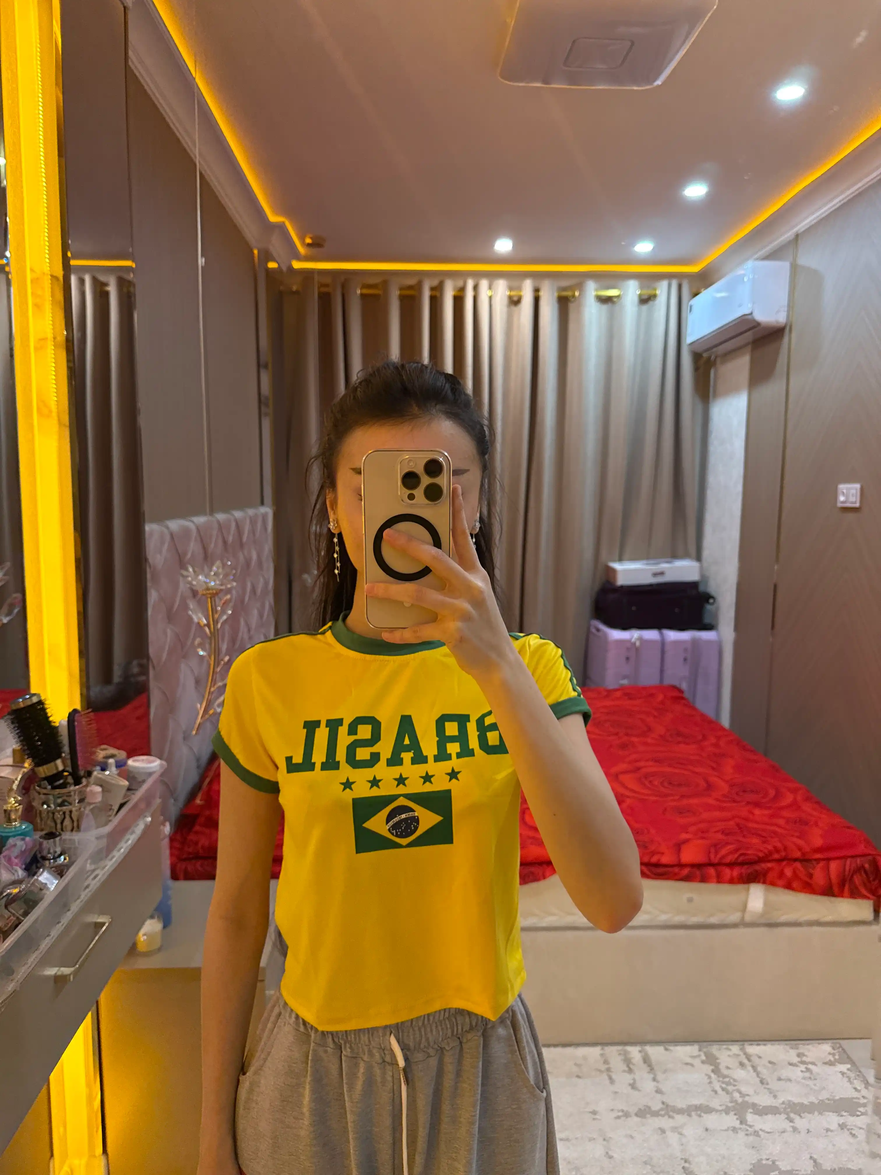 MIYO, Brasil baby futbolkasi, sariq