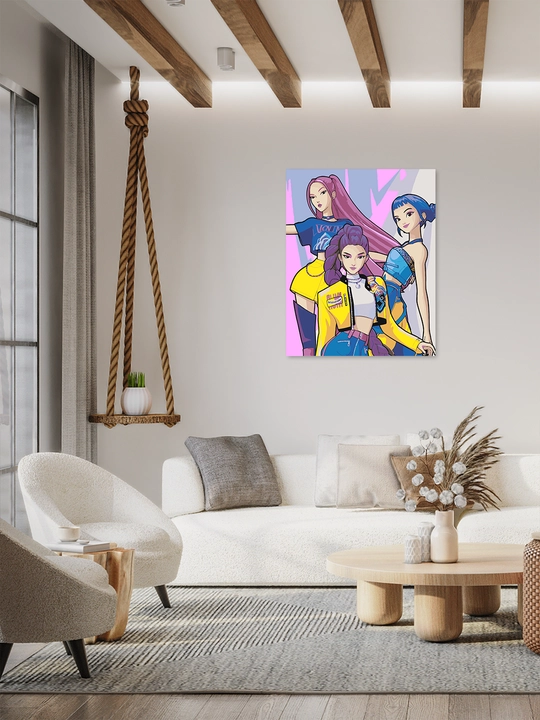 Raqamlar bo'yicha rasm chizish ARTERY "Multfilmlar", 40×50 sm, xolstga bo'yaladigan rasm
