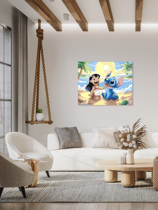 Raqamlar bo'yicha rasm chizish ARTERY "Multfilmlar", 40×50 sm, xolstga bo'yaladigan rasm