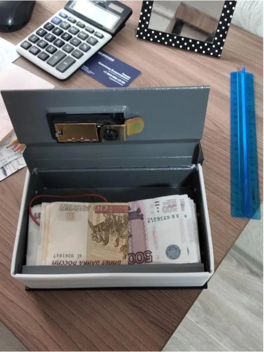 Kalit qulfli sovg'a naborchachilik banki bilan kitob shaklidagi seyf