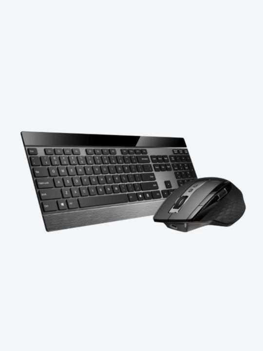 Rapoo 9900M Black simsiz to‘plami: klaviatura + sichqoncha, Bluetooth/2.4G