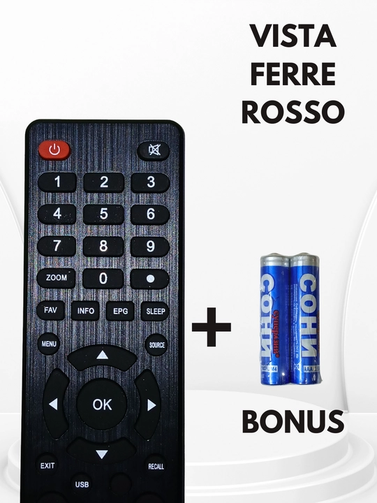 Universal TV pult Samsung 03, Vista Ferre Rosso, LED LCD Smart televizorlar uchun
