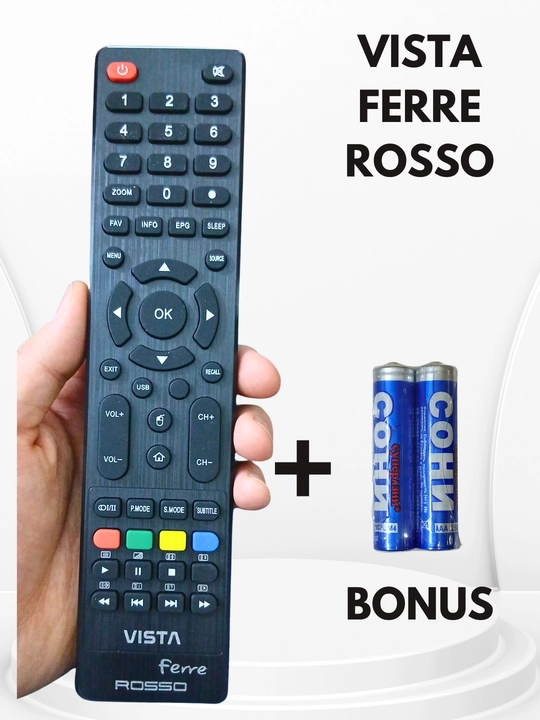 Universal TV pult Samsung 03, Vista Ferre Rosso, LED LCD Smart televizorlar uchun - 