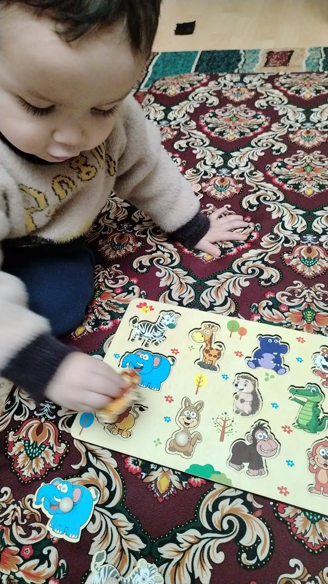 Развивающая игрушка в стиле Монтессори, вкладиш сортер