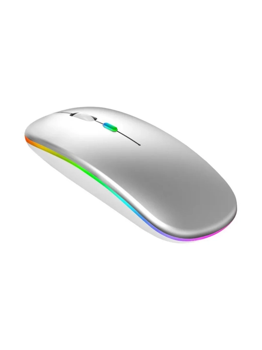 Kompyuter va noutbuk uchun shovqinsiz simsiz sichqoncha, RGB, Bluetooth