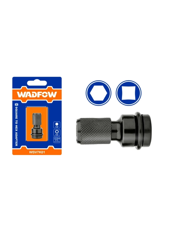 1/2 kvadratdan 1/4 olti qirrali (hex) ga o‘tkazuvchi adapter — WSV7K01 - 