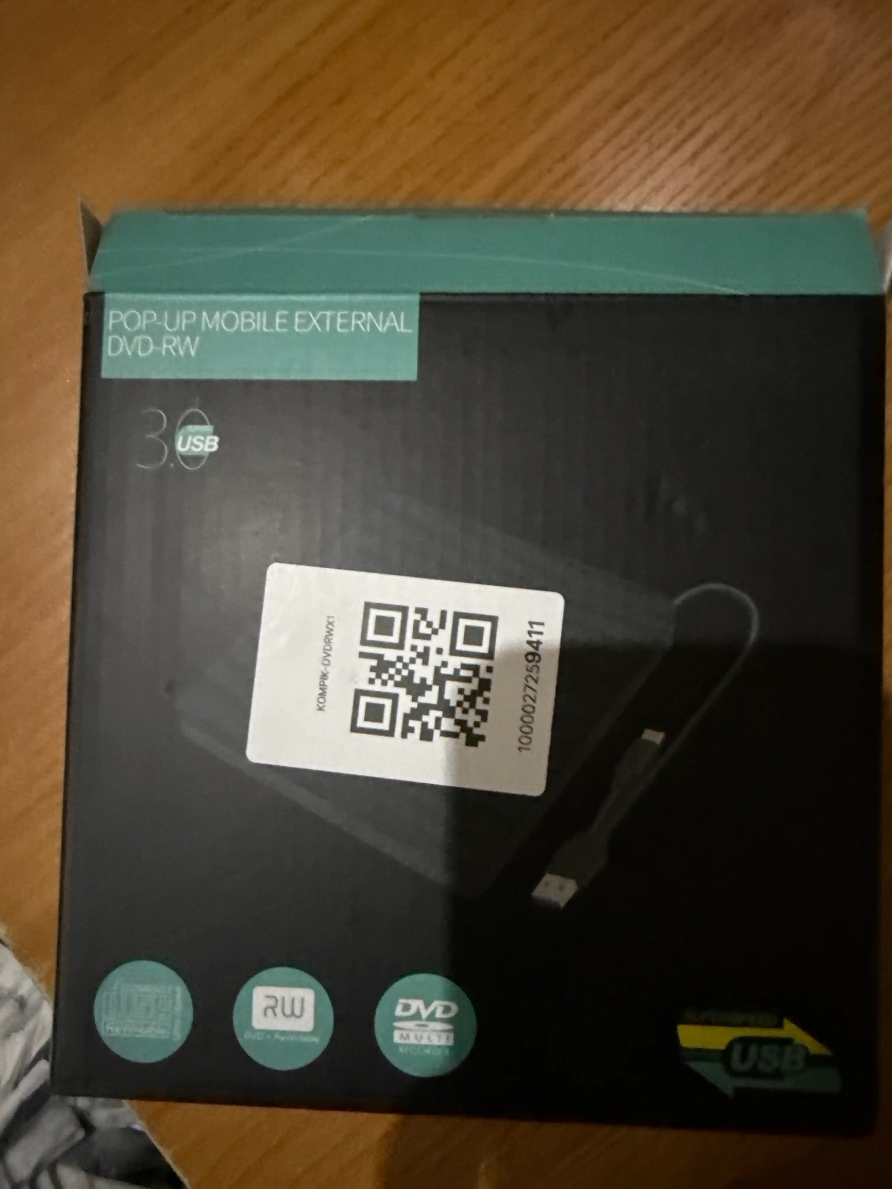 Внешний переносной дисковод DVD, USB 3.0