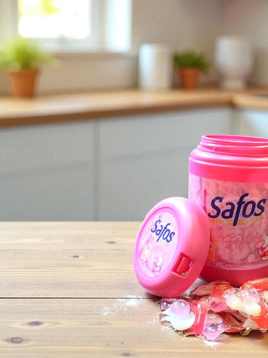 Капсулы для стирки Safos, для цветного, чёрного и белого белья, концентрированное средство