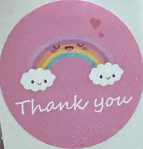 Nakleykalar, Kuromi, Kitti, Thank you va boshqa, to'plamda 50 dona
