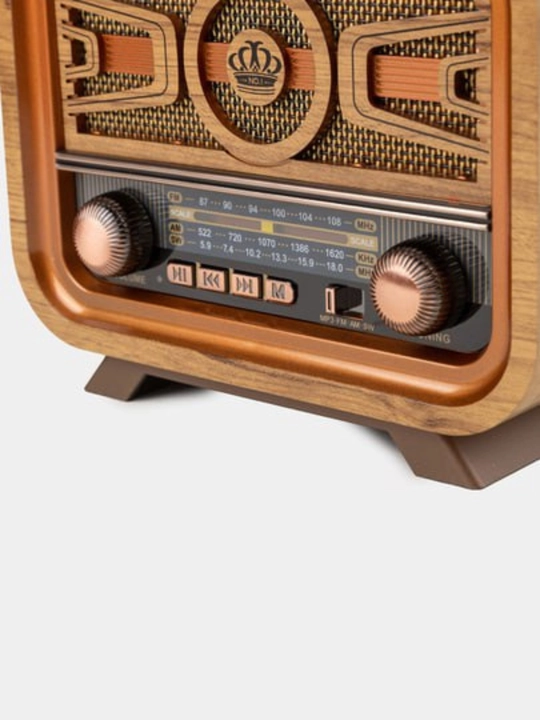 Ретро радиоприемник, от сети и батареек, Bluetooth колонка