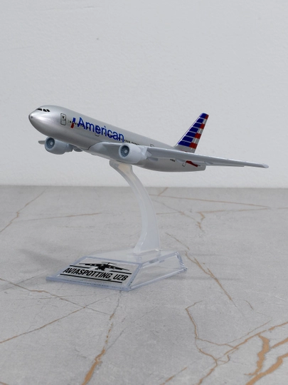 Boeing 777 samolyoti modeli, American Airlines, 14 sm, Metall+plastik - 