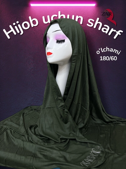 180*60 o‘lchamdagi nafis ro‘mollar, kaskalar, hijob sharflari - 
