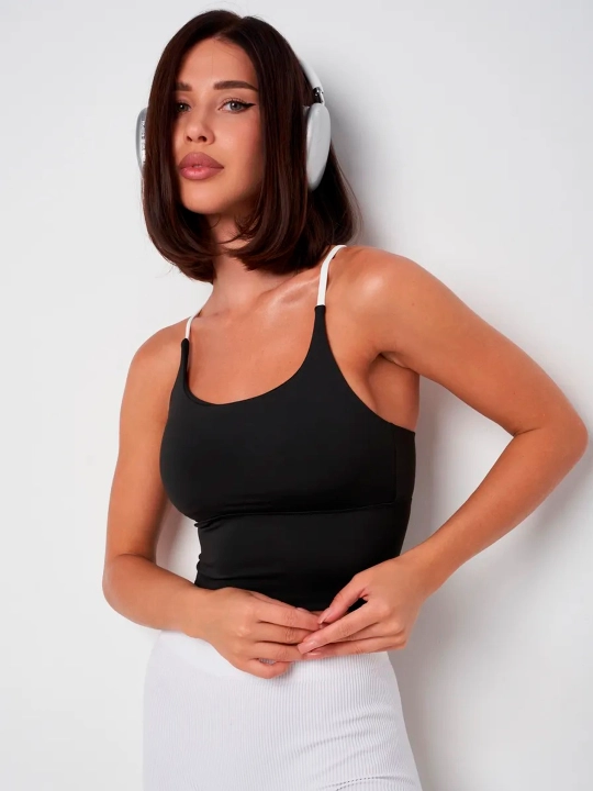 Topik, Sport Top, Fitnes uchun chashkali sport topi, Yoga, sport kiyimlari ayollar uchun