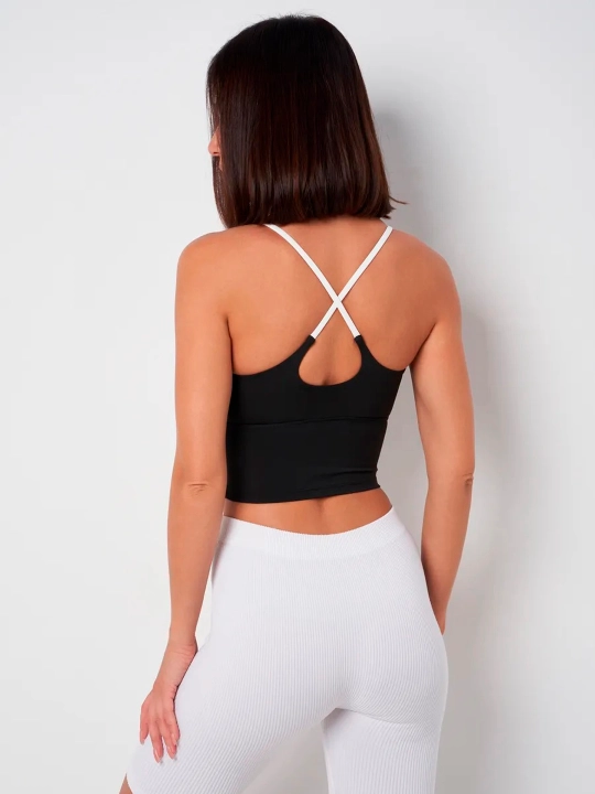 Topik, Sport Top, Fitnes uchun chashkali sport topi, Yoga, sport kiyimlari ayollar uchun
