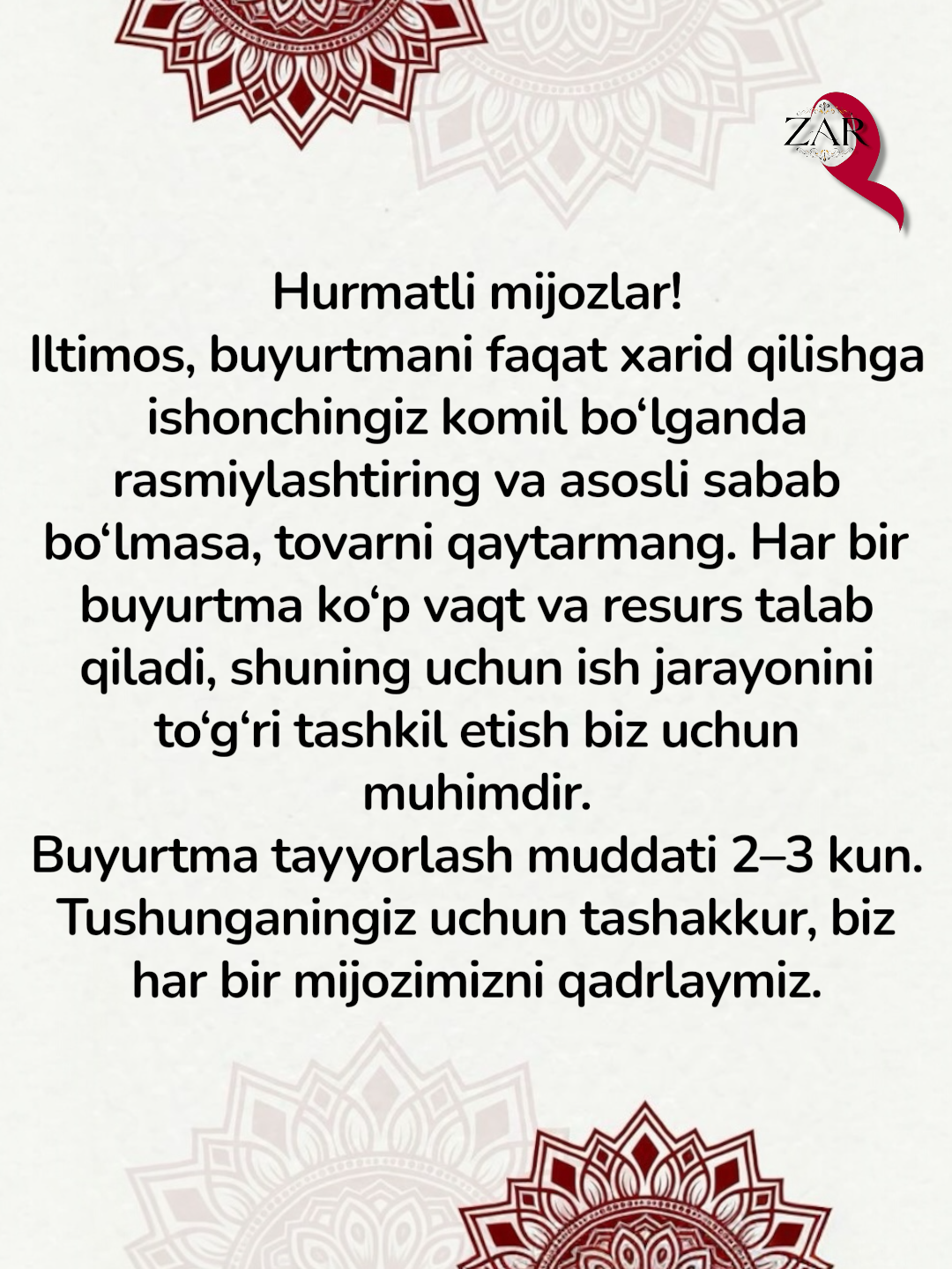 Hijob ostidagi paxta qalpoq, orqa tomondan bog‘ich, rezinka va bog‘ich sifatida kiyiladi