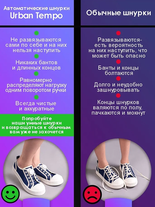 Шнурки без завязывания, 2 шт, 120 см