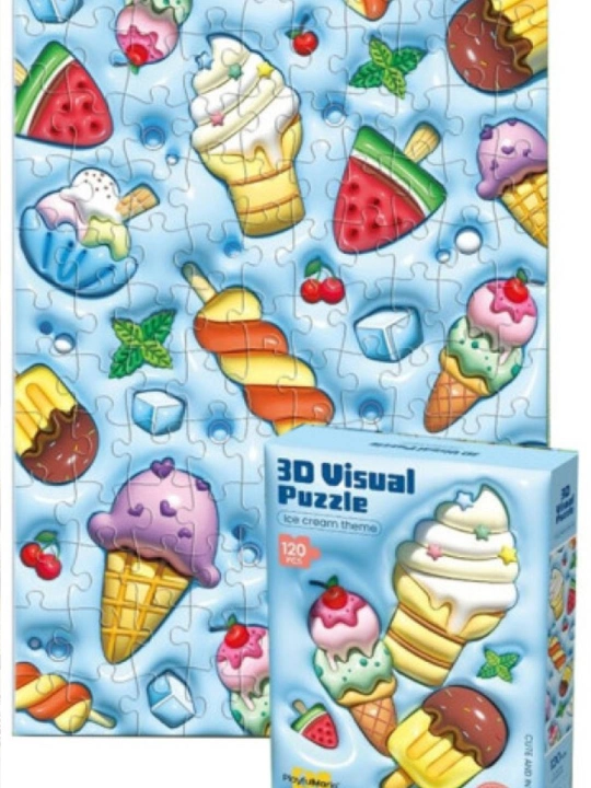 120 ta detalga ega 3D pazl, shirinliklar mavzusi bilan
