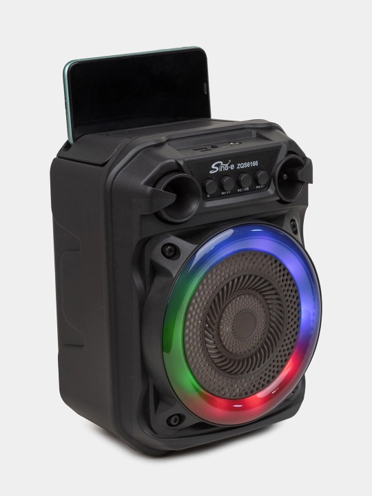 Simsiz karaoke kolonkasi, mikrofon bilan, RGB yoritgichli, Bluetooth, 3000 mAh