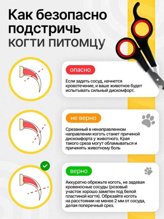 Когтерезка для кошек, собак, животных