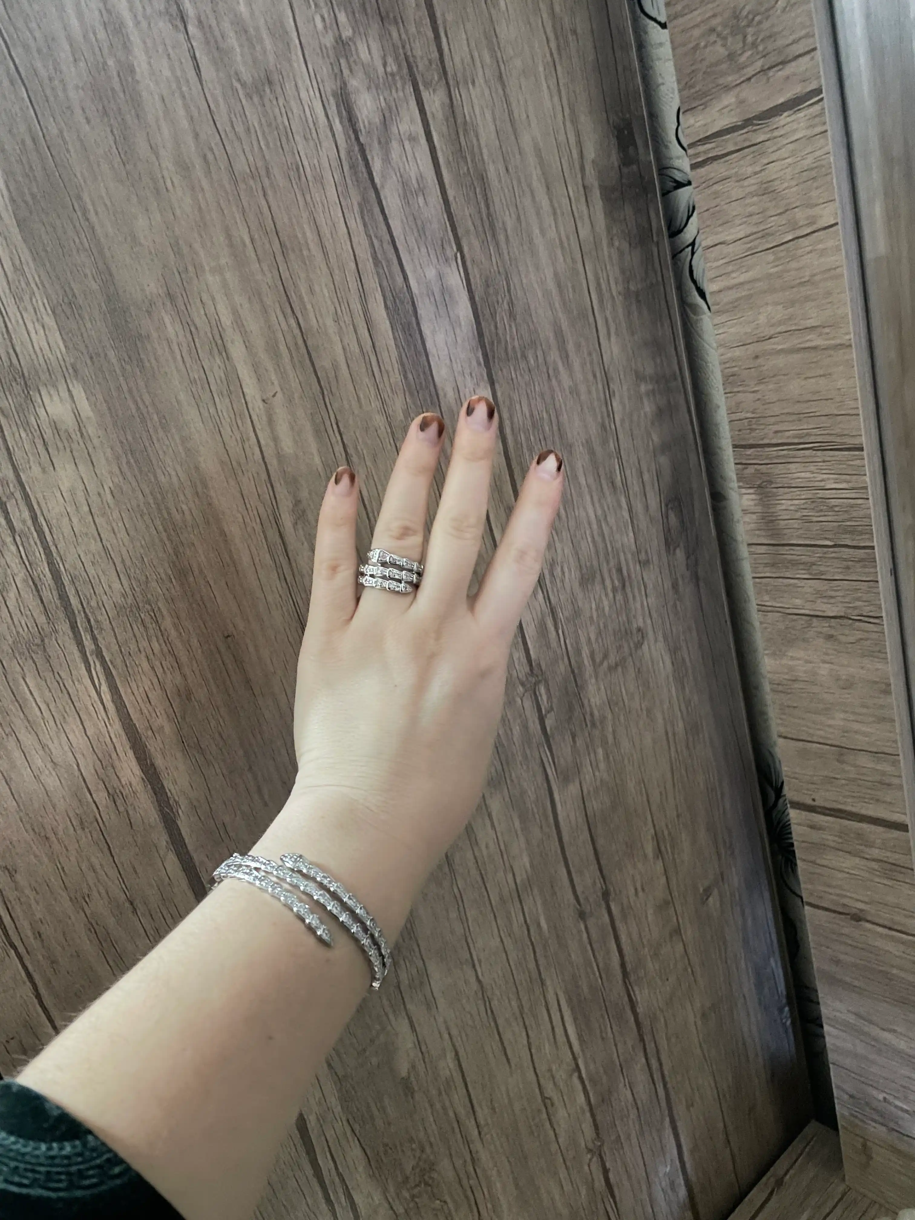 Комплект украшений, серьги, кольцо, браслет, цепочка, Messika Bvlgari, Vancleef