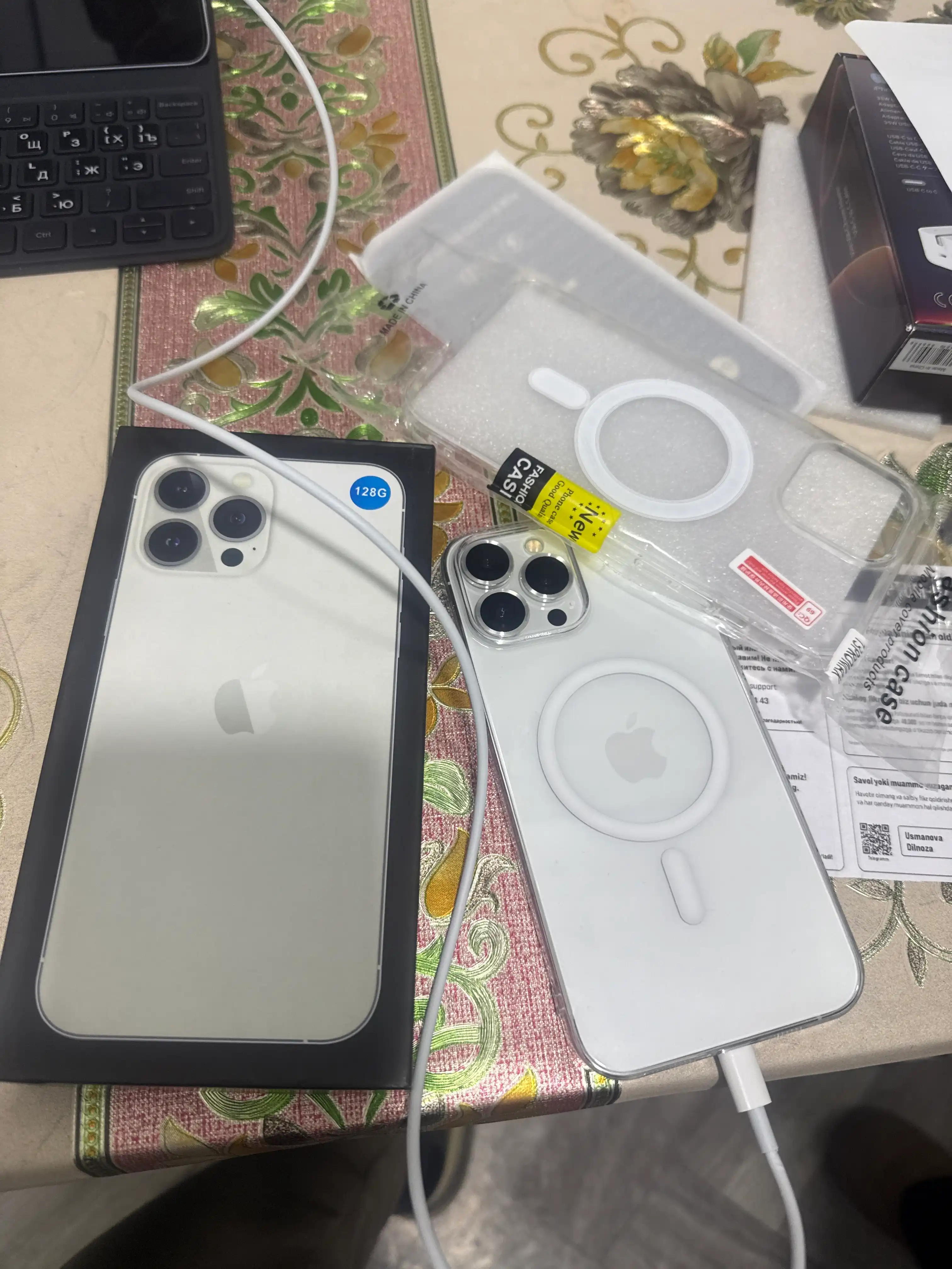 Smartfon Apple iPhone 13 Pro MAX, 128/256GB, SIM+sim, g‘ilof va shisha sovg‘a sifatida