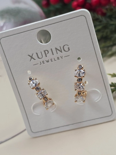 Женские серьги золотого цвета, бренд Xuping — LESHOES-XUP001-ПРОЗР