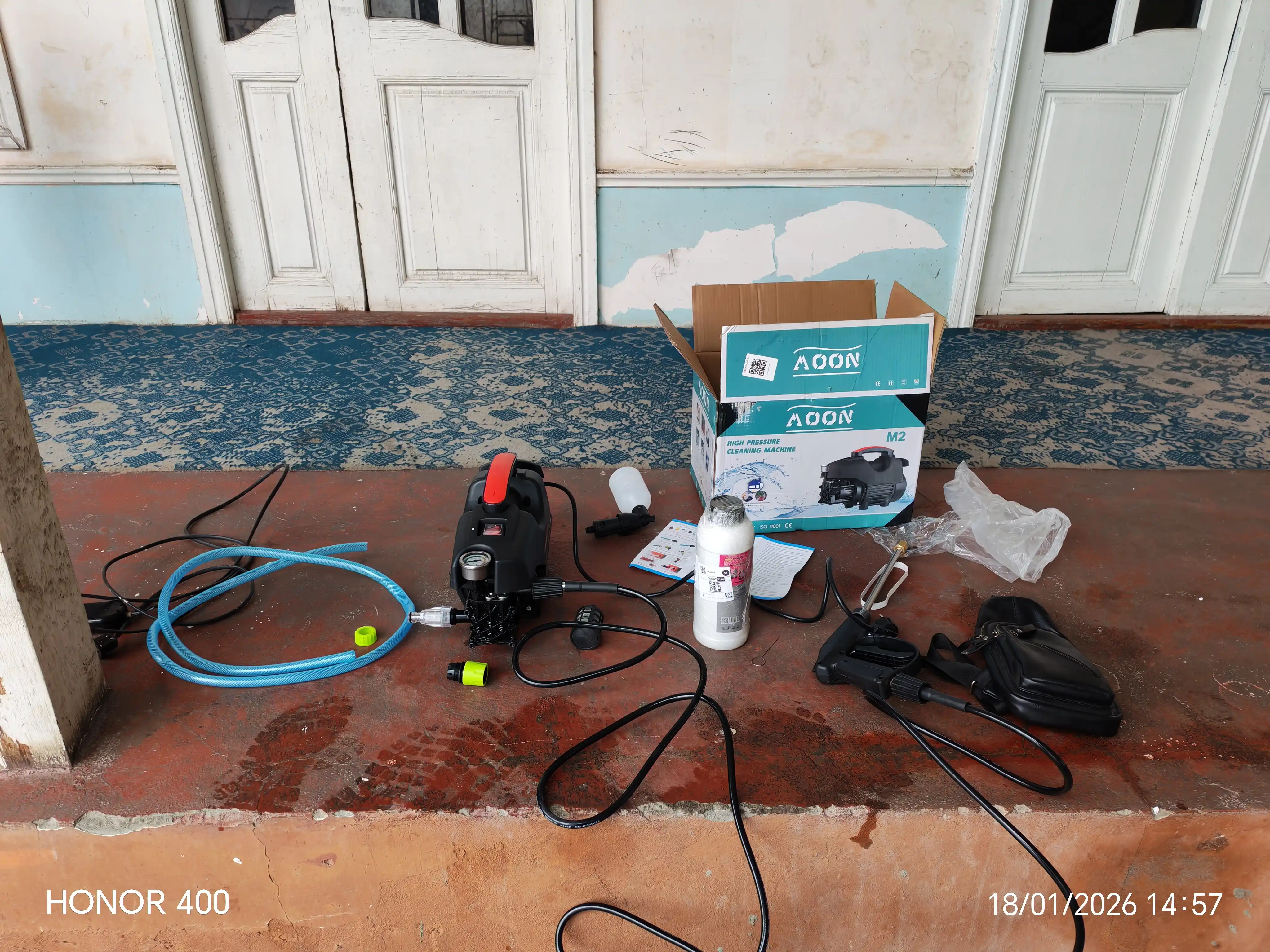 Yuqori bosimli Alfa Karcher apparati, 1800W - avtomobil yuvish moslamasi