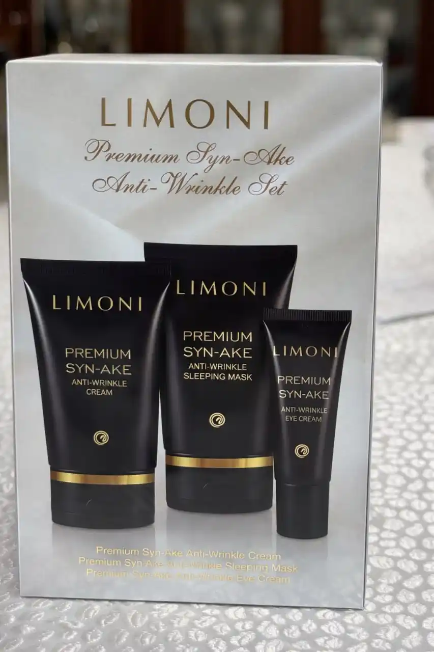 Набор LIMONI Syn-Ake Anti-Wrinkle крем 50 ml + крем для век 25 ml + ночная маска 50 мл