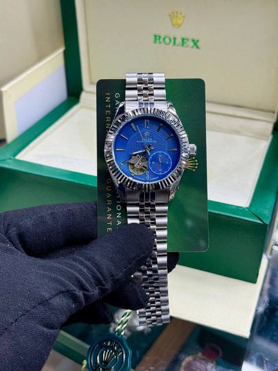 Мужские наручные часы Rolex — TZTZ-ROLEX-СИНИЙ