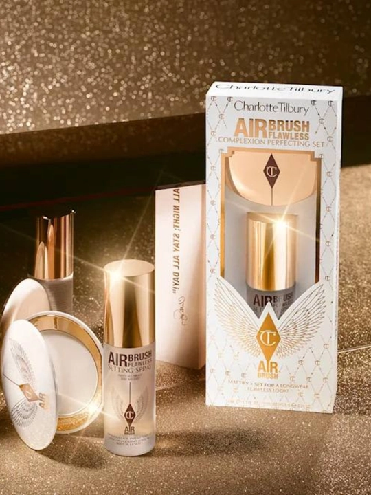 Fiksator va pudra Charlotte Tilbury Airbrush Flawless Setting Spray mini to‘plami, 34 ml