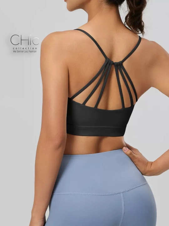 Sport top, fitnes uchun chashkali sport topi, yoga, sport kiyimlari ayollar uchun - 