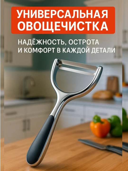 Овощечистка из нержавеющей стали, 17см - 