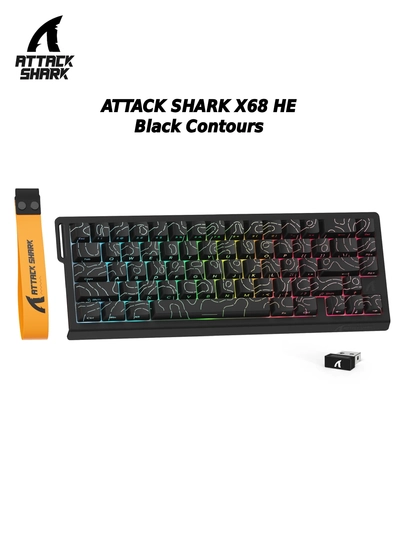 ATTACK SHARK X68 HE Быстрый спусковой крючок и клавиатура с магнитными переключателями — TLOGIC-X68HEATTACKSHARK-whiteCT