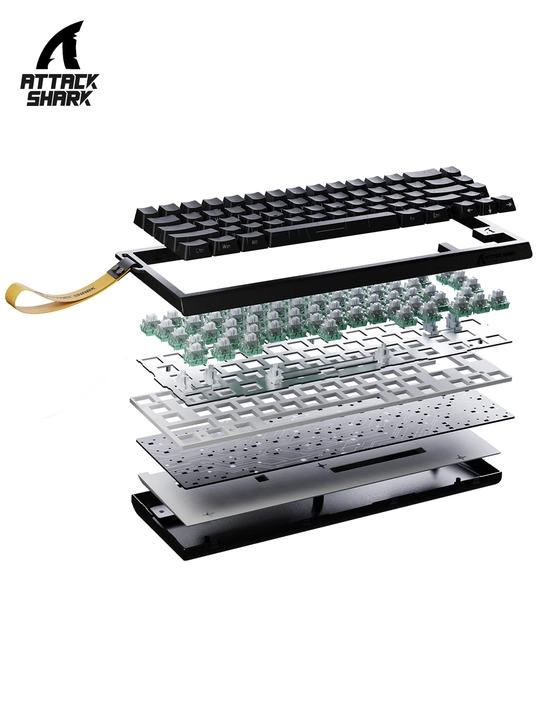 ATTACK SHARK X68 HE Rapid Trigger va magnit switchli klaviatura