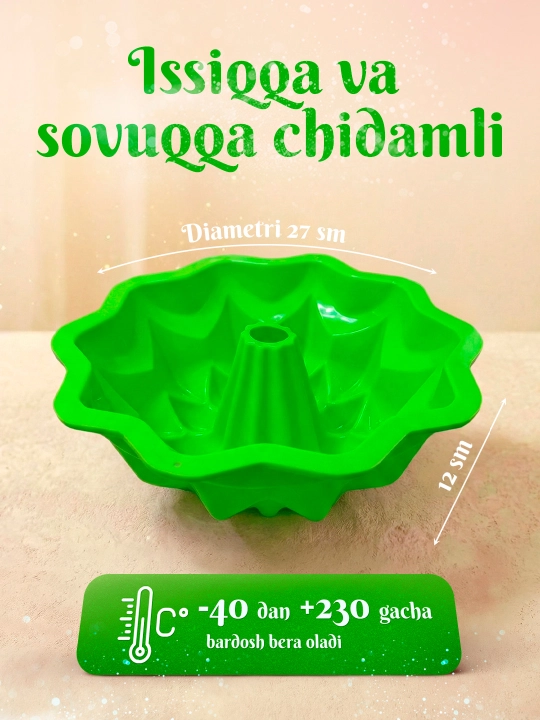Tort, keks va pishiriqlar uchun sifatli silikon qolip